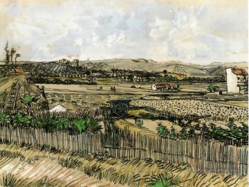  JOUR Tableaux - Récolte en Provence à gauche Montmajour Vincent van Gogh